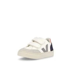 Veja Small V-12 Velcro Chromefree Leather -Mode Sneaker Geschäft vsv052399k 4